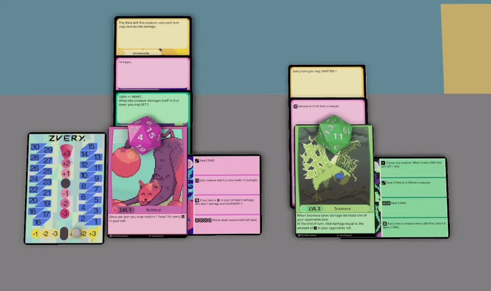 Example of Zvery game