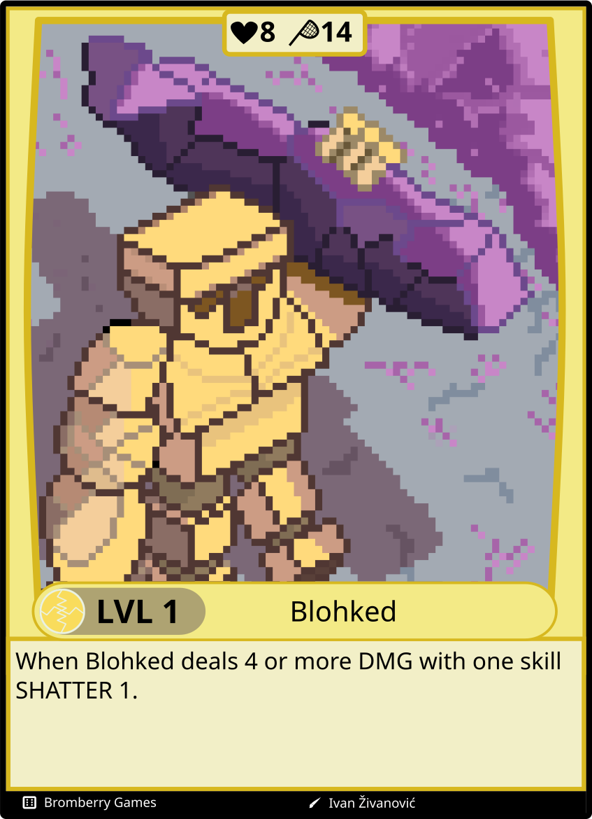 The Blohked card
