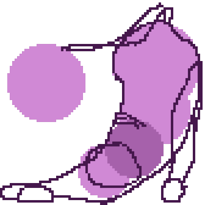 Bubbcat being pixelled, step by step