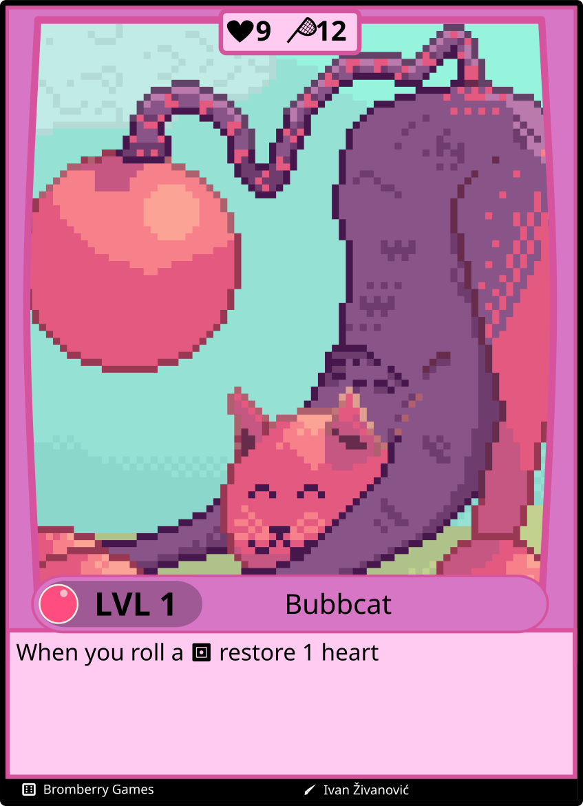 The Bubbcat card