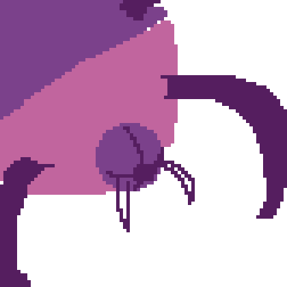 Guarach being pixelled, step by step
