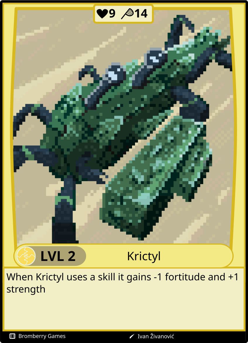 The Krictyl card