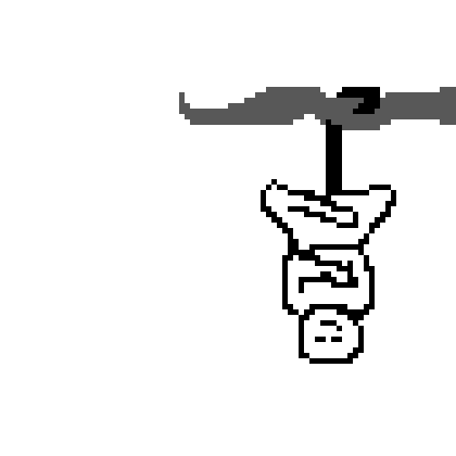 Ohmkey being pixelled, step by step