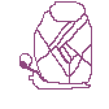 Plasnail being pixelled, step by step